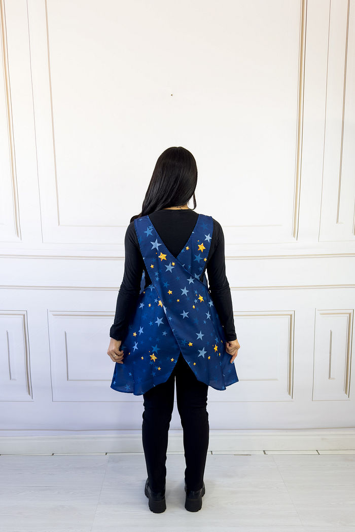 Avental Japonês Pequeno Principe Azul Marinho