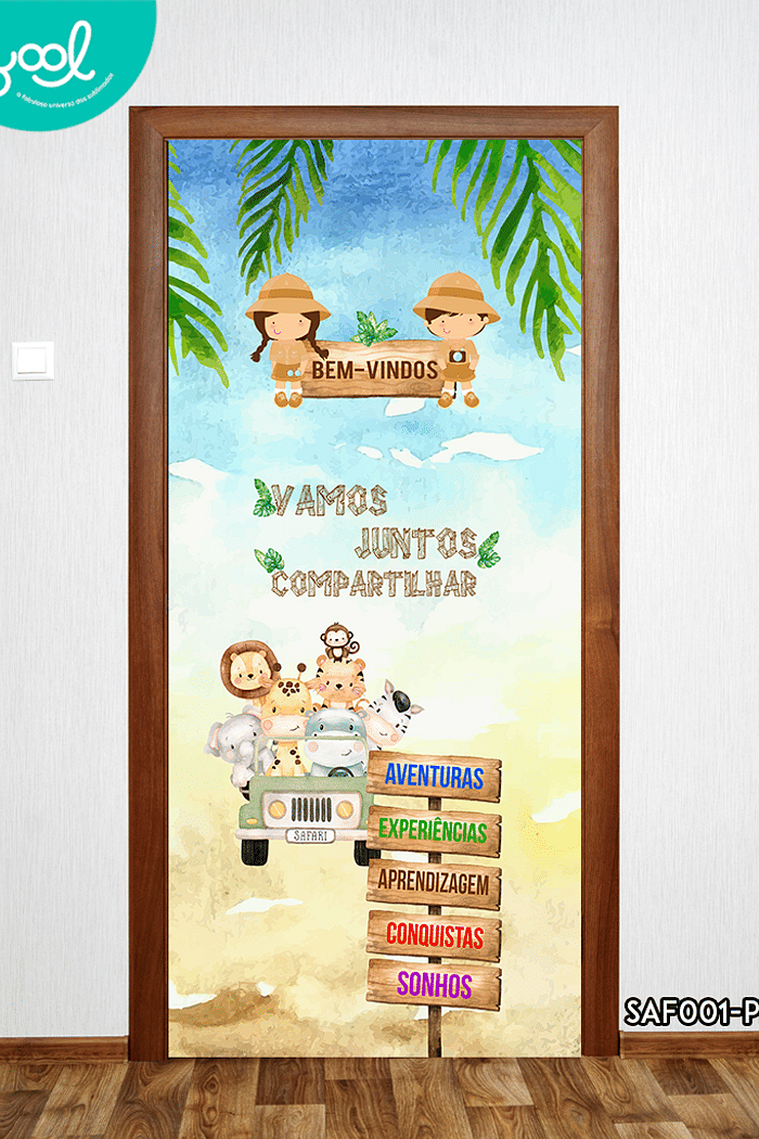Capa de Porta Sejam Bem-Vindos Sáfari