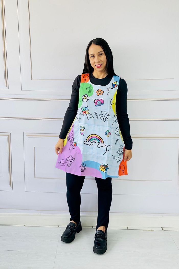 Avental Japonês Escolar / Aniversários