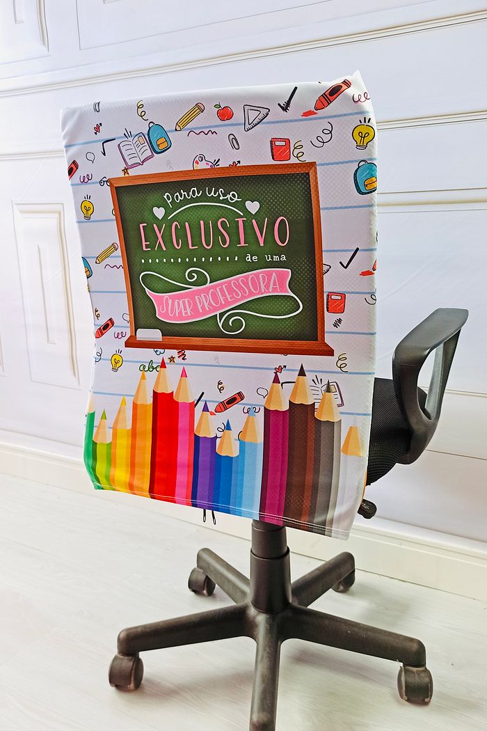 Capa de Cadeira Super Professora