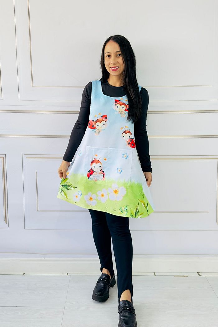 Avental Japonês Joaninha