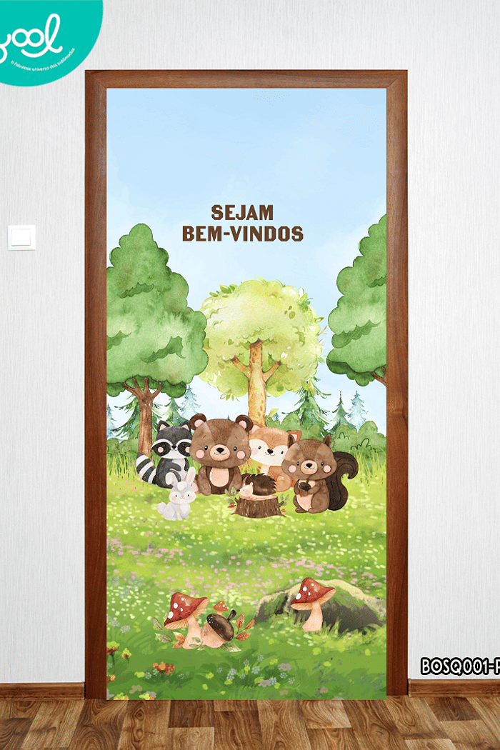 Capa de Porta Bosque Sejam Bem-Vindos