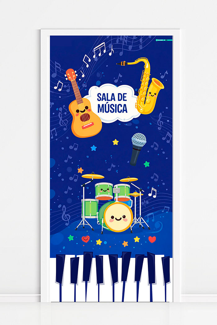 Capa de Porta Sala de Música