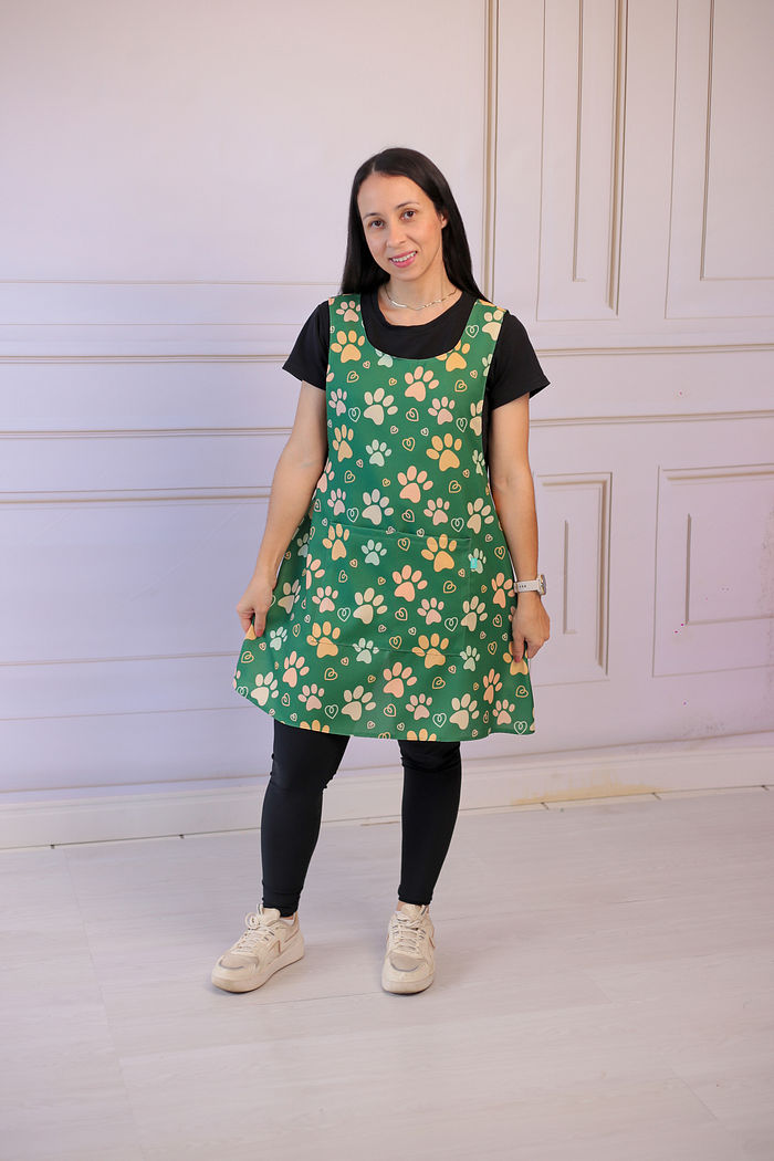 Avental Japonês Petshop Patinhas