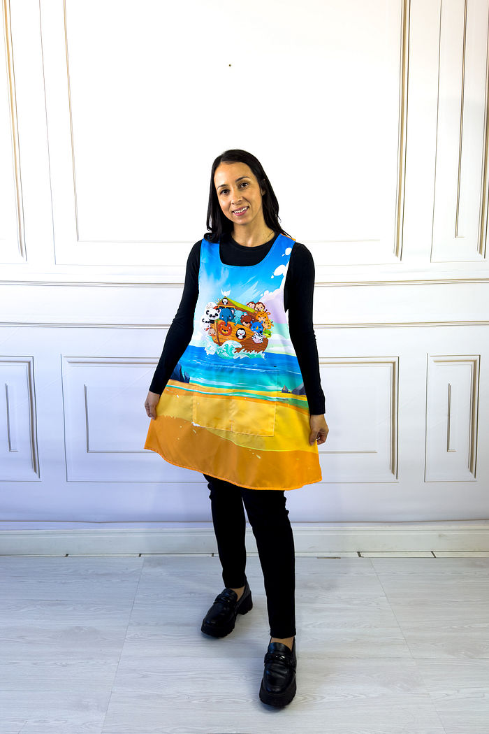 Avental Japonês Arca de Noé