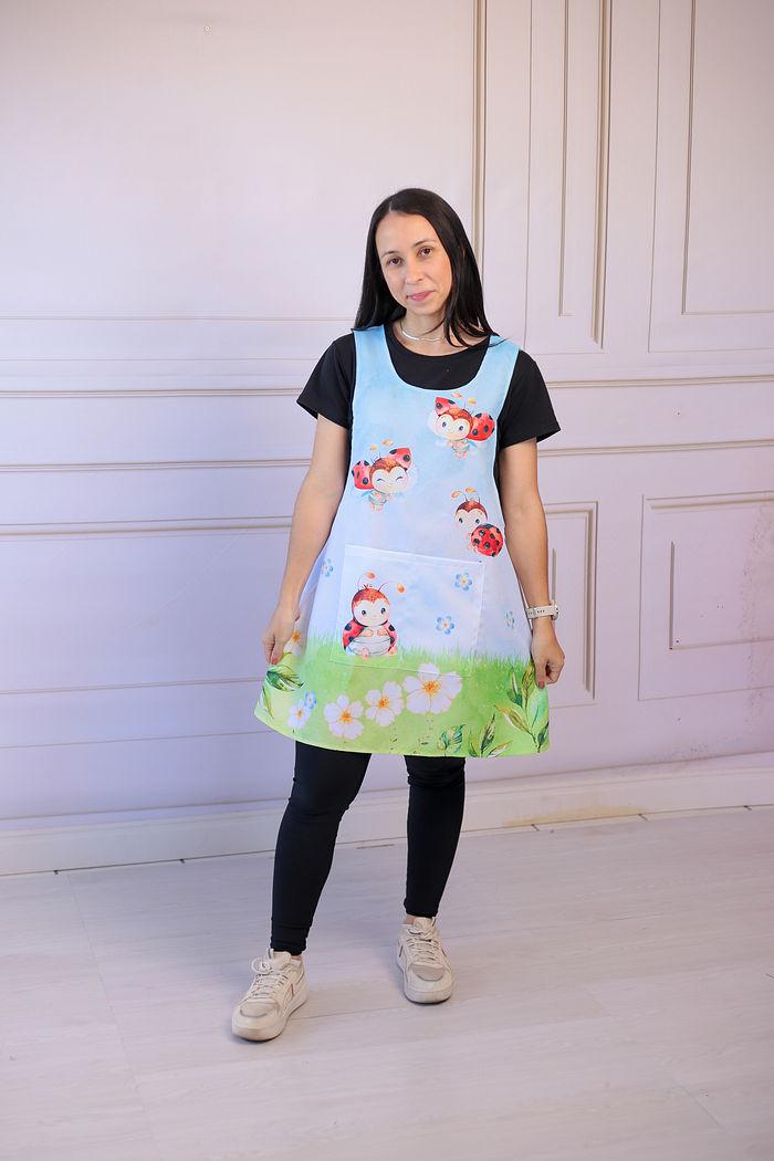 Avental Japonês Joaninha