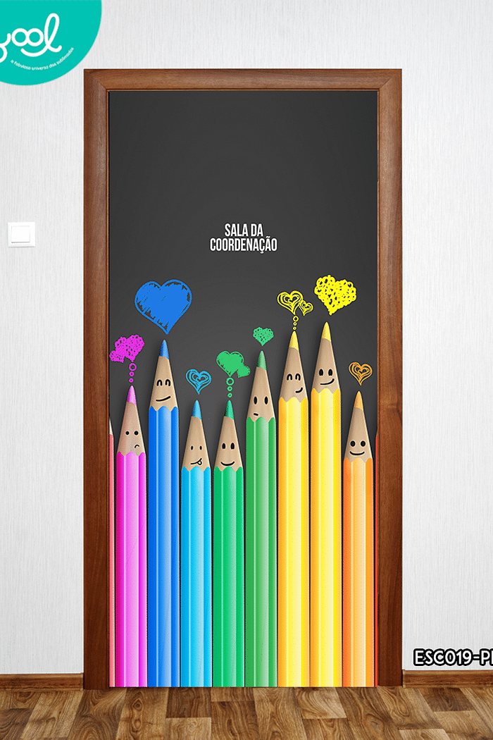 Capa de Porta Decorativa Sala da Coordenação