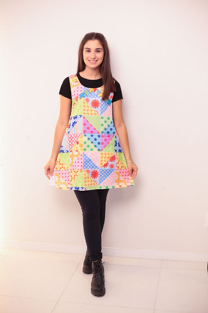 Avental Japonês Festa  Junina Patchworks