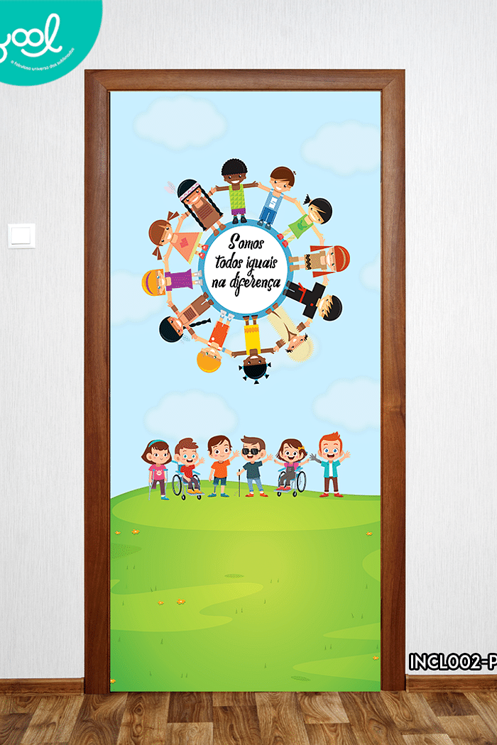 Capa de Porta Inclusão Social, Capa Porta Sala Aee, Capa Porta Sala Recursos