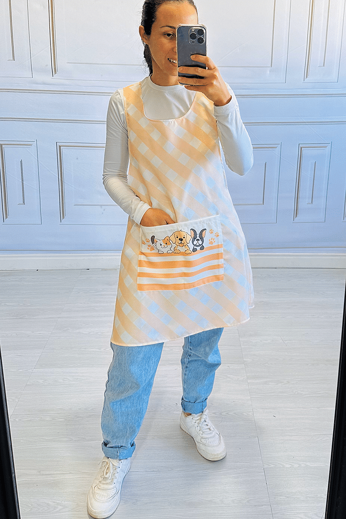 Avental Japonês Petshop Gato e Cachorro