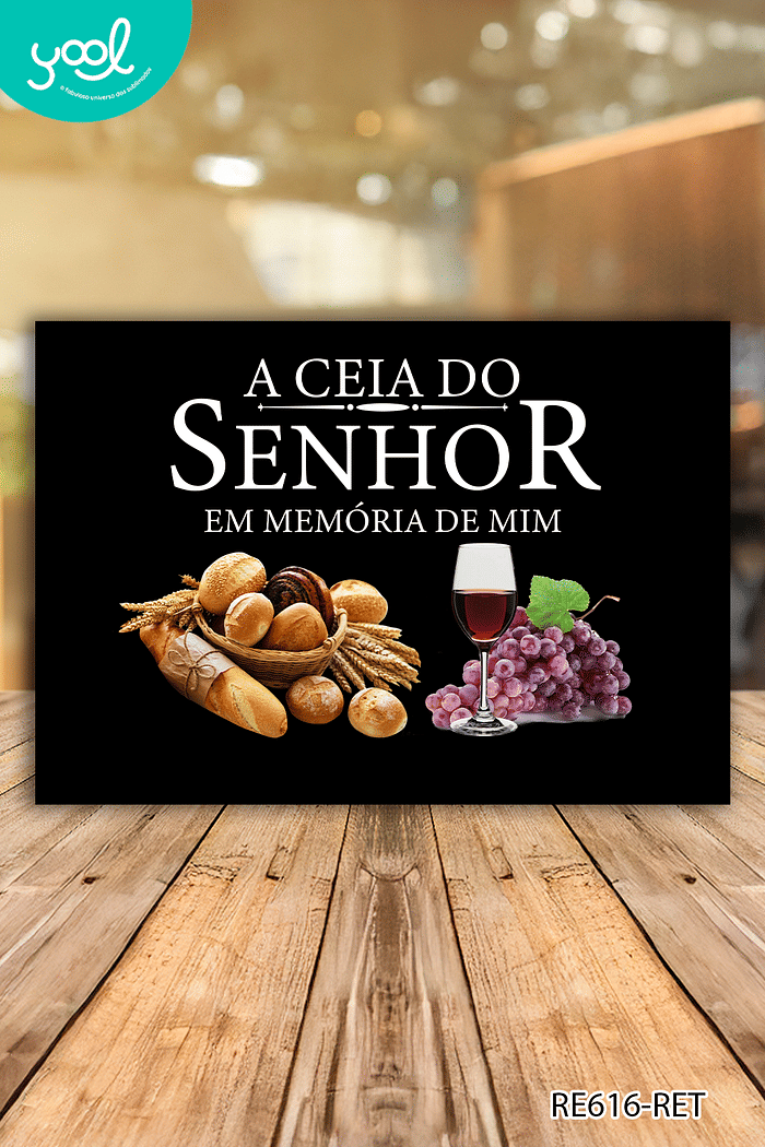 PAINEL DE PÁSCOA RETANGULAR ESTAMPA PÁSCOA CRISTÃ 2,00x 1,50