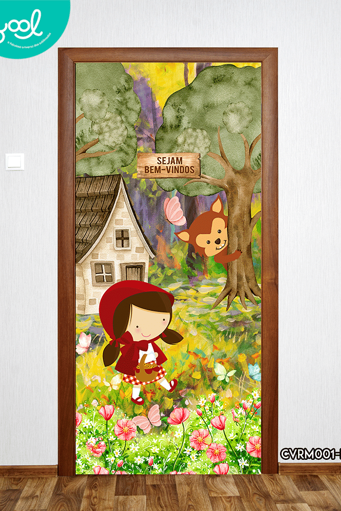 Capa de Porta Chapeuzinho Vermelho
