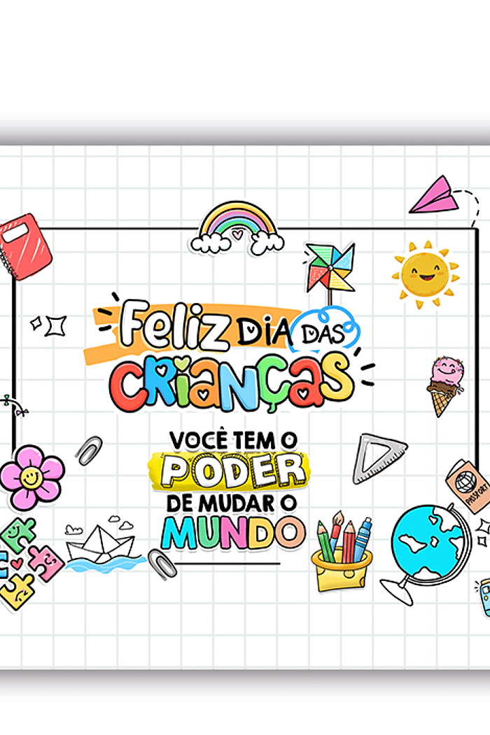 Painel Retangular Dia das Crianças