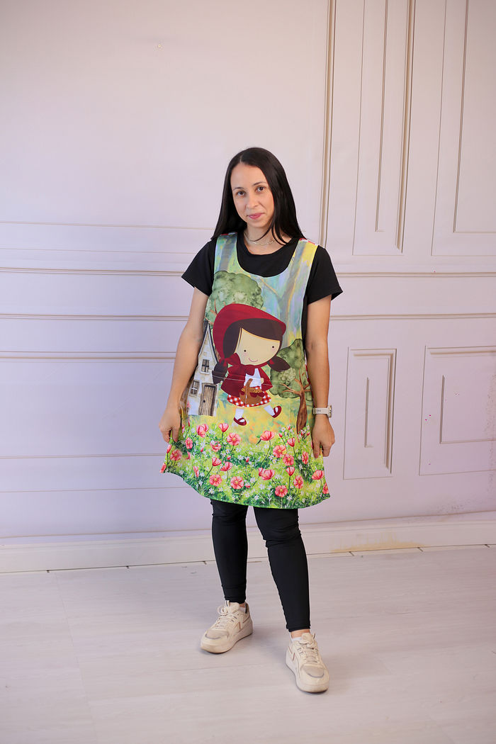 Avental Japonês Chapeuzinho Vermelho