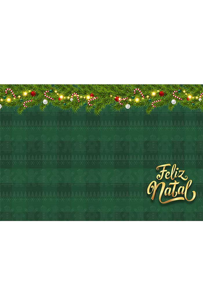 KIT 4 PEÇAS JOGO AMERICANO NATALINO XADREZ VERDE