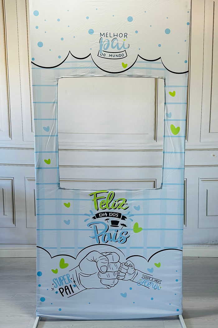 Painel Dia dos Pais 2024 para fotos interativo Paizão meu amigo, meu herói