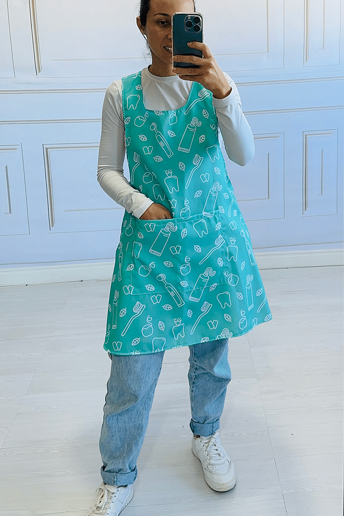 Avental Japonês Dentista dentinhos