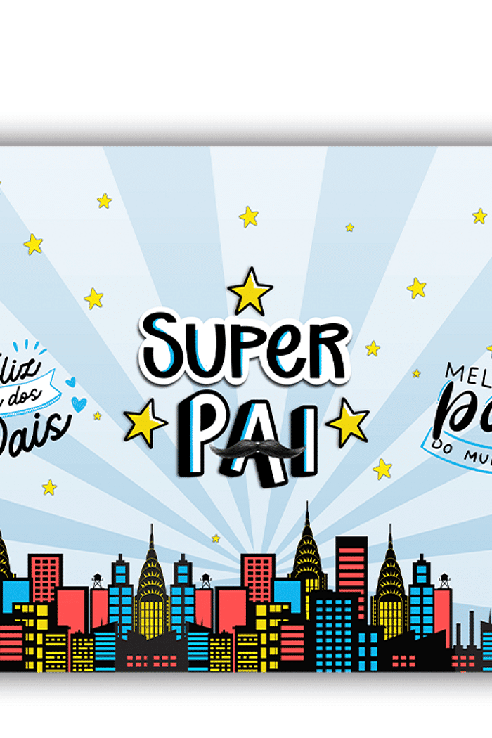 Painel para o Dia dos Pais 2024 Super Heroi