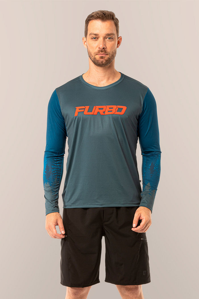 Jersey Masculina Manga Longa Trail Forest