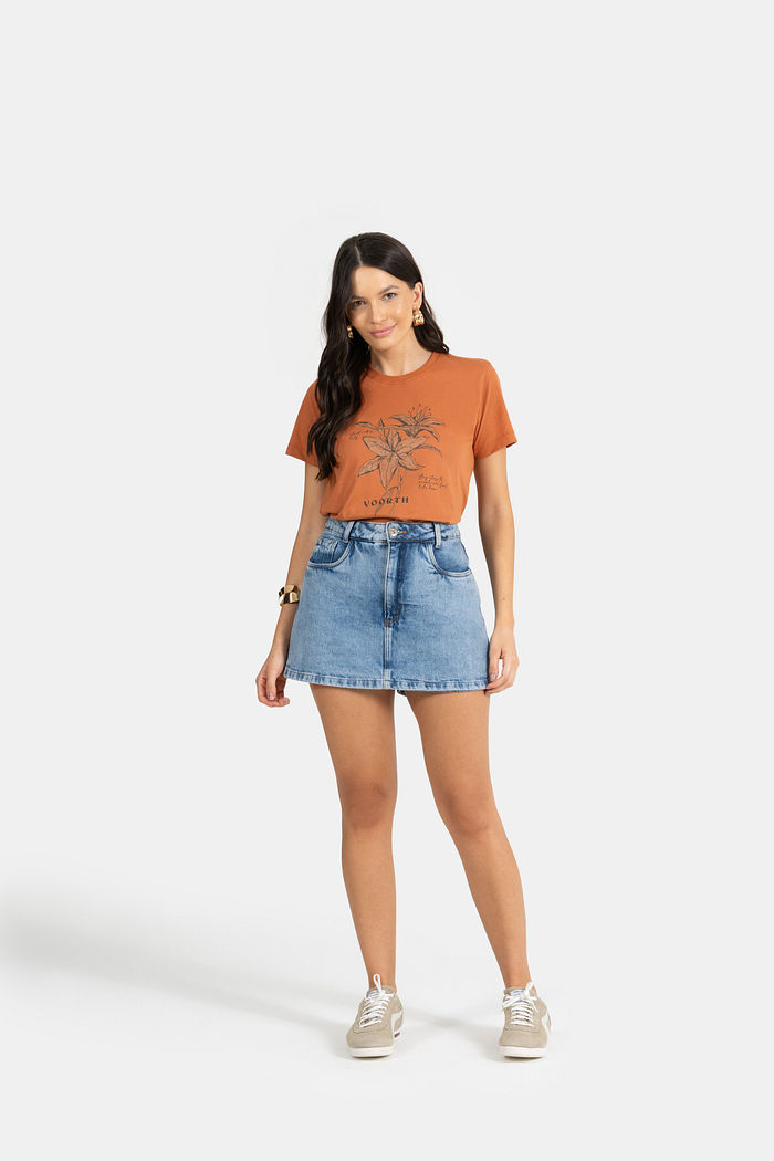 T-SHIRT MEIA MALHA C/ REF.,E ETIQ. CLIPS