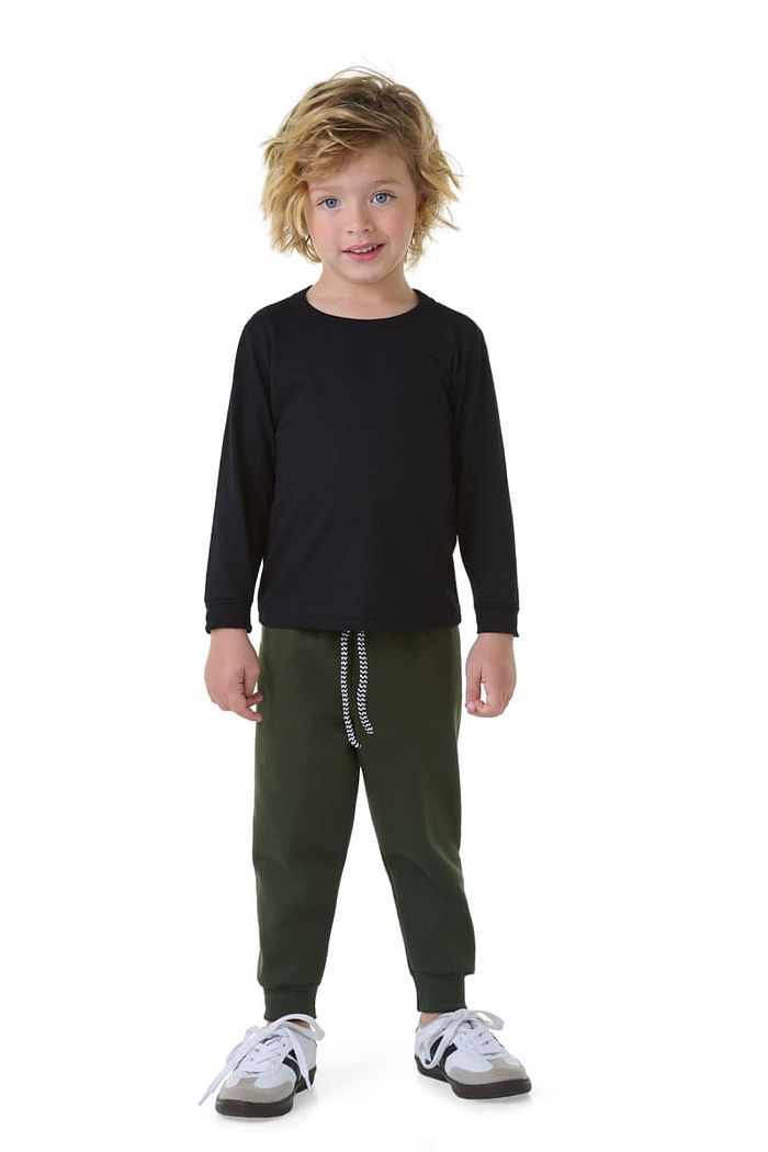 CALÇA MOLETOM COM PUNHO