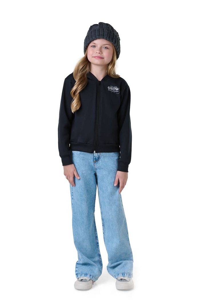 JAQUETA INF MOLETOM BOMBER C/ CAPUZ