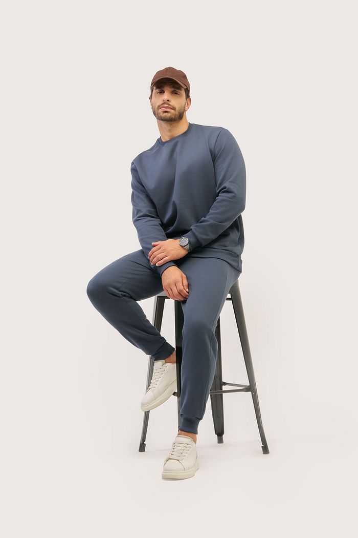 CALÇA JOGGER MOL PELUCIADO C/ BOLSO FACA  E ETIQ. CLIPS