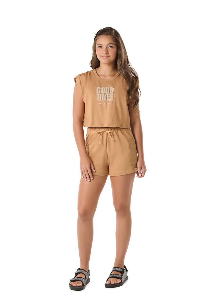 BLUSA MEIA MALHA COM FRANZIDO NO OMBRO