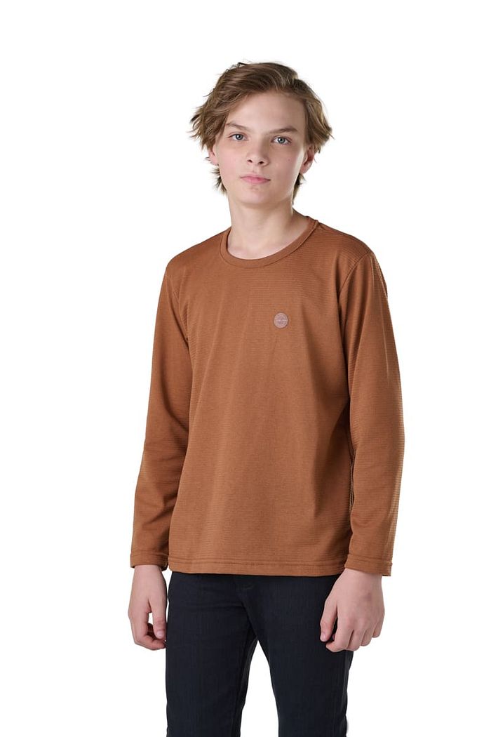CAMISETA MANGA LONGA MALHA TEXTURIZADA