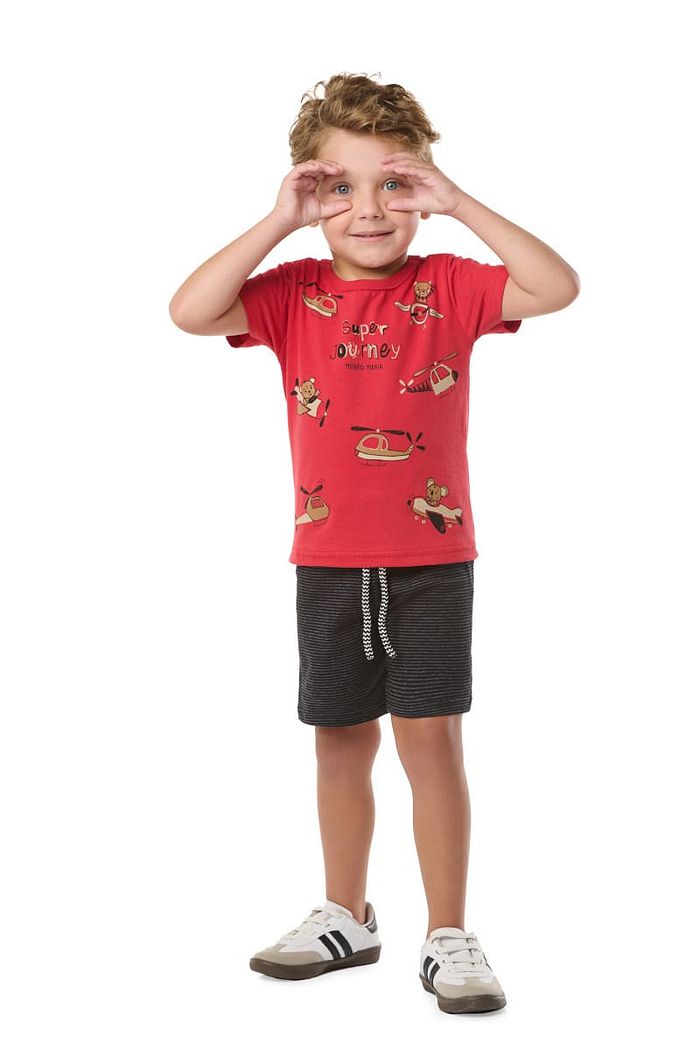 CONJUNTO CAMISETA E BERMUDA