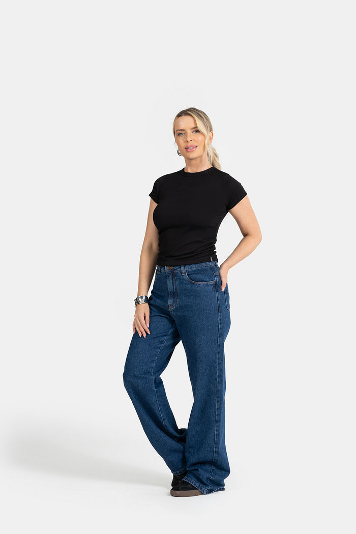 BLUSA CANELADA C/ ELÁSTICO NAS LATERAIS E ETIQ.CLIPS