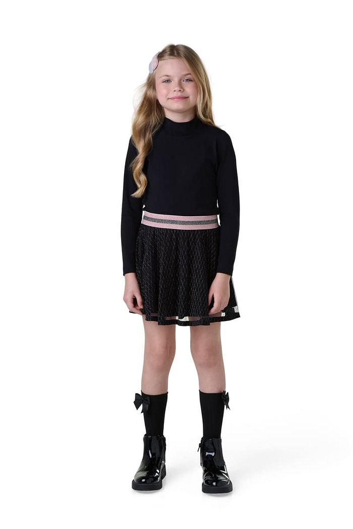 BLUSA INF COTTON DE MANGA LONGA E GOLA