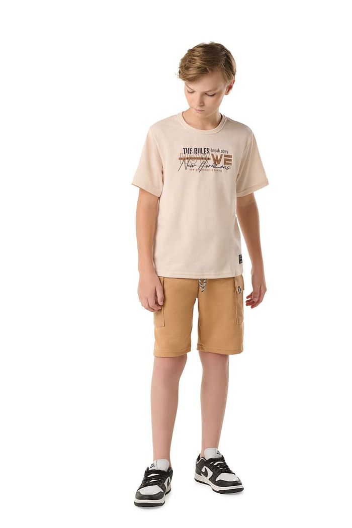 CAMISETA JUV M/M TEXTURIZADA RELEVO COM REFORÇO E TERMO