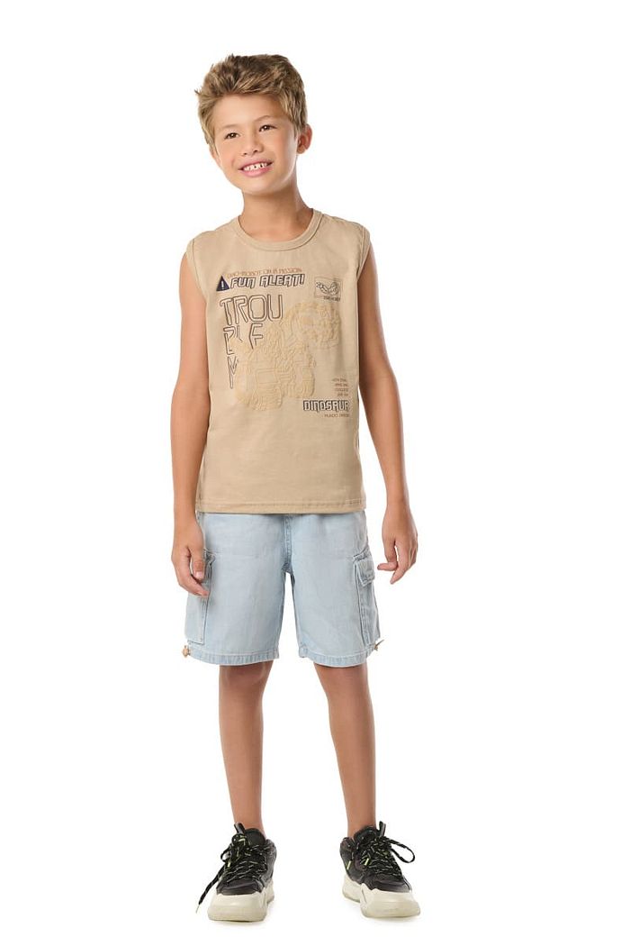 REGATA INF MEIA MALHA C/ REFORÇO