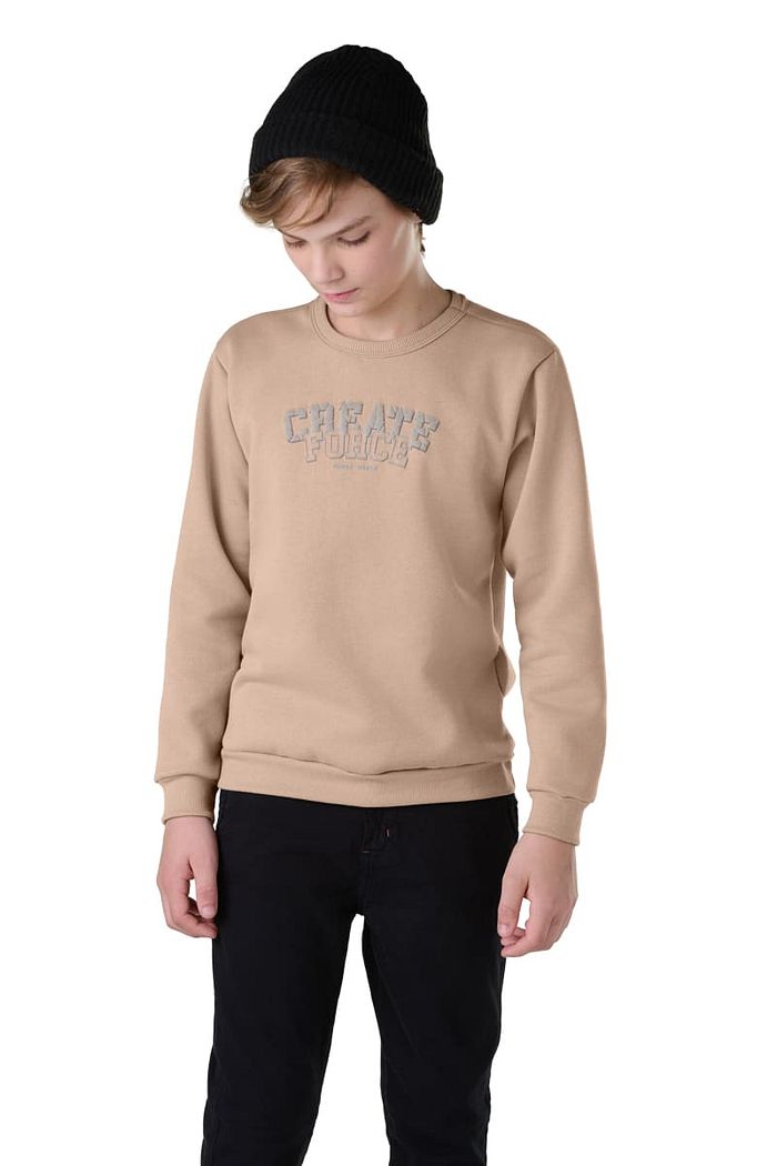 BLUSÃO JUV MOL. DE GOLA E REFORÇO