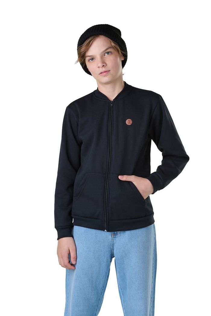 JAQUETA JUV MOL. C/ REF. GOLA, BOLSO CANGURU E TERMO