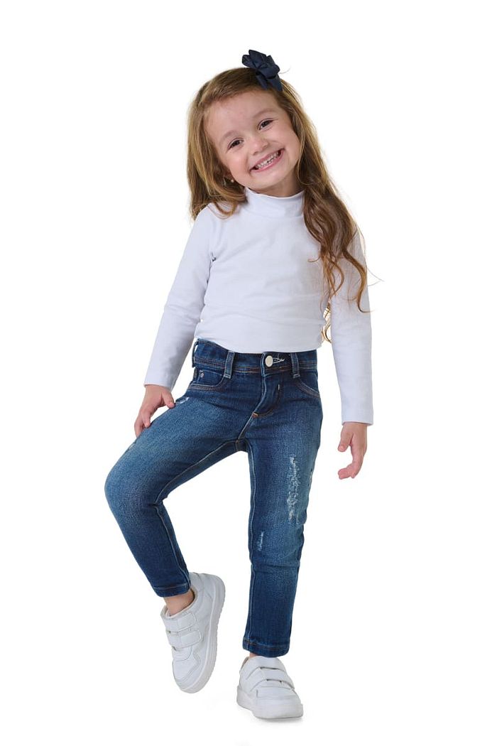 BLUSA PP COTTON DE MANGA LONGA E GOLA