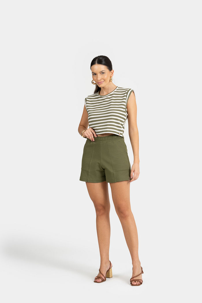 CROPPED TRICOT SEM MANGA