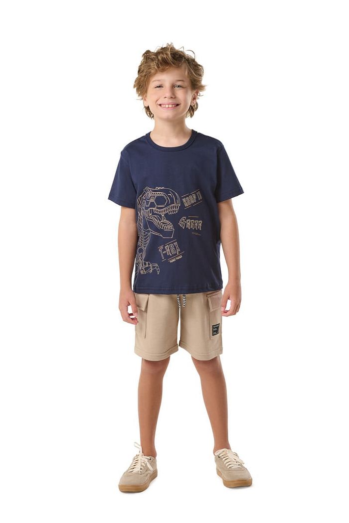 CAMISETA INF MEIA MALHA C/ REFORÇO