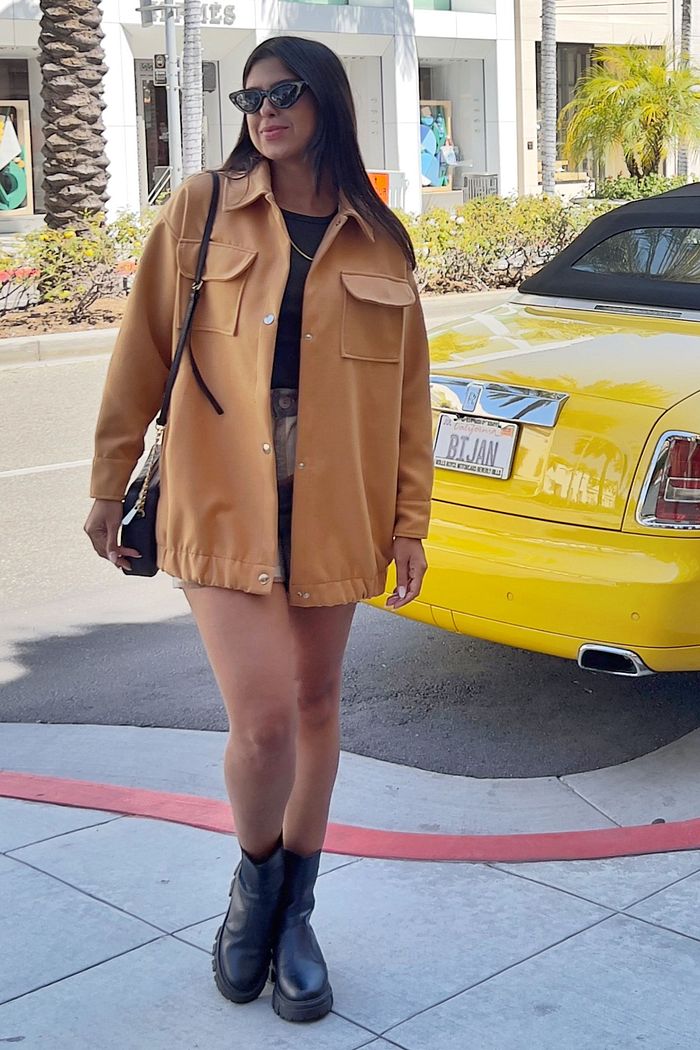 CASACO LÃ BATIDA OVER BAKER CAMEL