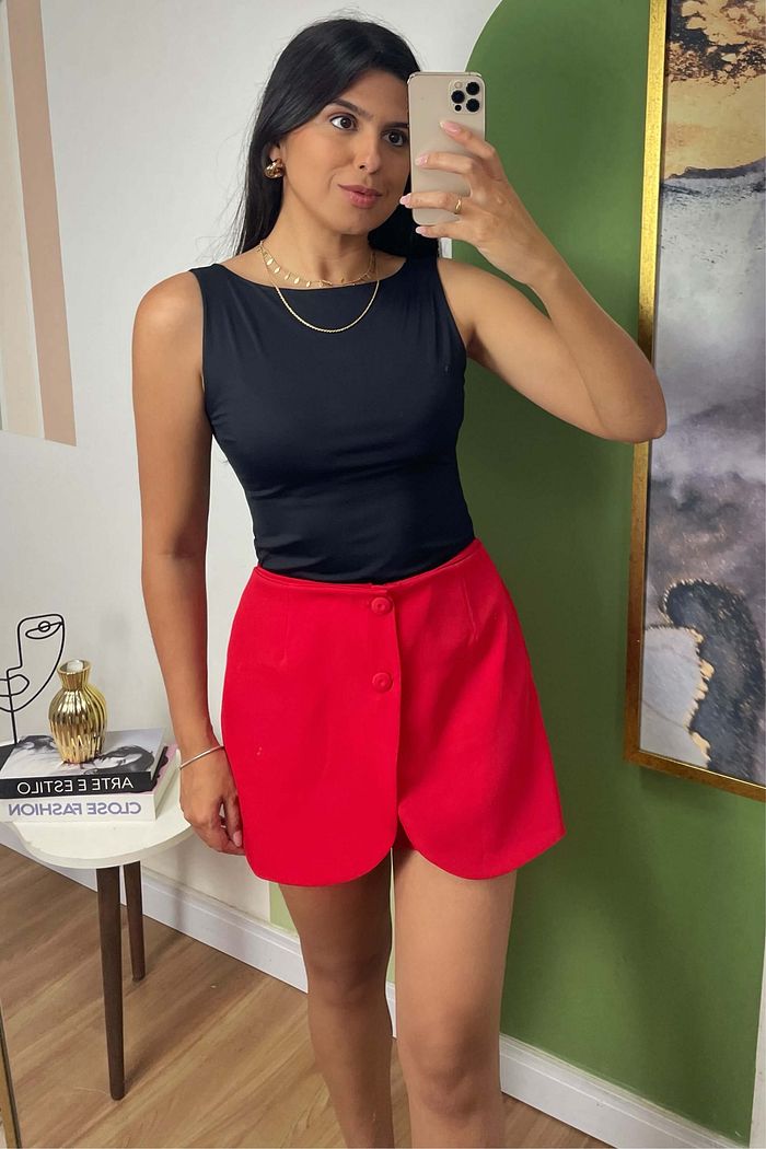 Body Feminino Dupla Face Poliamida Lily Preto