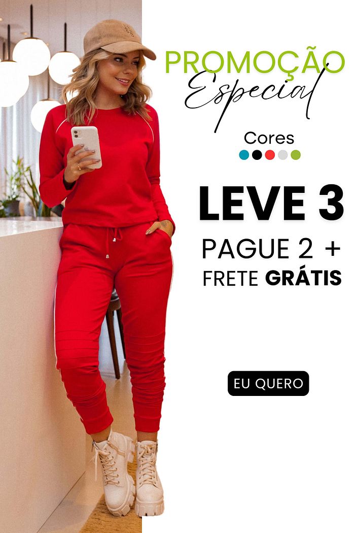 LEVE 3 PELO VALOR DE 2 | CONJUNTO MOLETINHO CITY