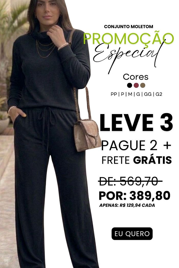 LEVE 3 PELO VALOR DE 2 | CONJUNTO WIDELEG SINTÉTICO BERLIM