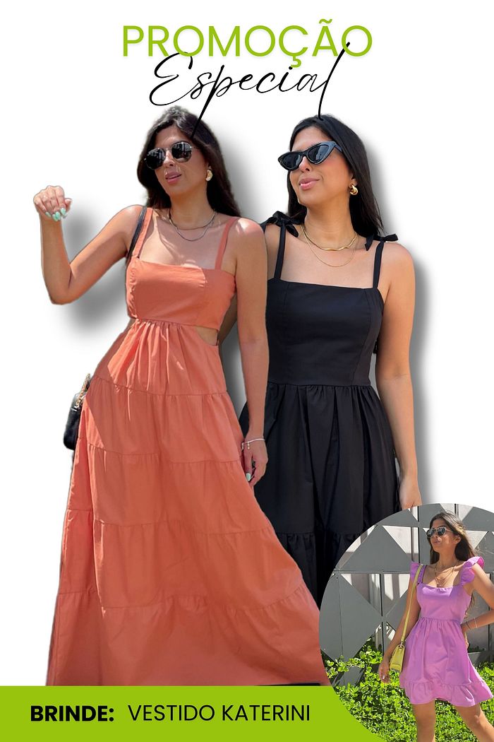 LEVE 3 VESTIDOS | 1 PETRA + 1  ATHENAS | GANHE 1 KATERINI