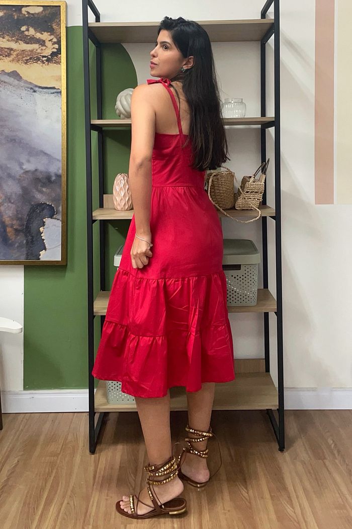 Vestido Midi Alça