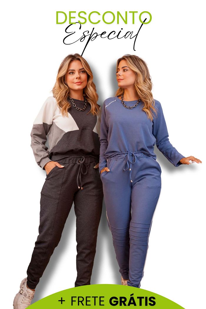 LEVE 2 CONJUNTOS MOLETINHOS E GANHE DESCONTO