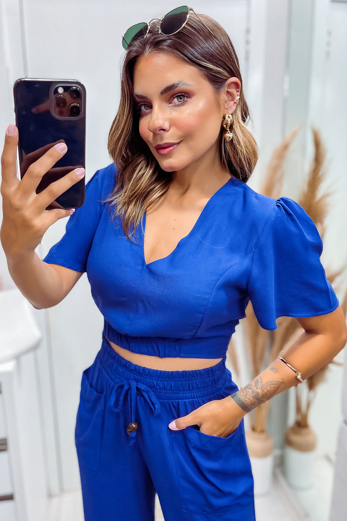 Blusa Tati - Azul Galáxia