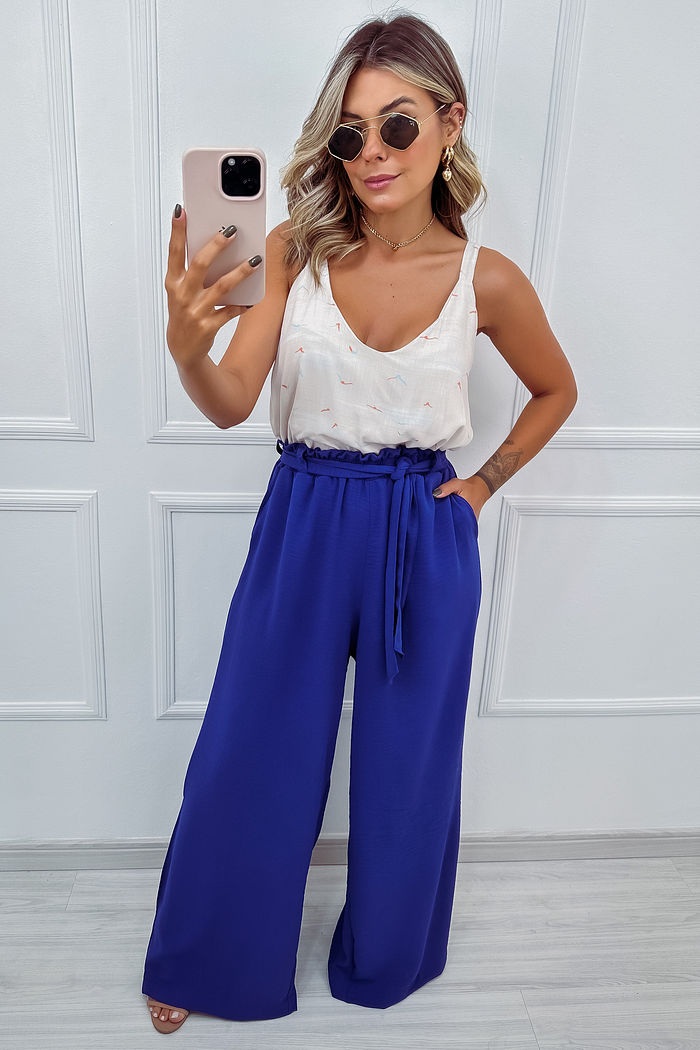 Calça Samara - Azul Galáxia