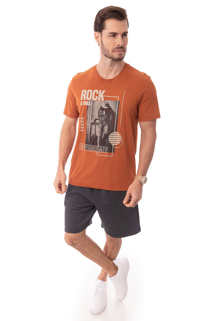 Camiseta Masculina Rock & Roll