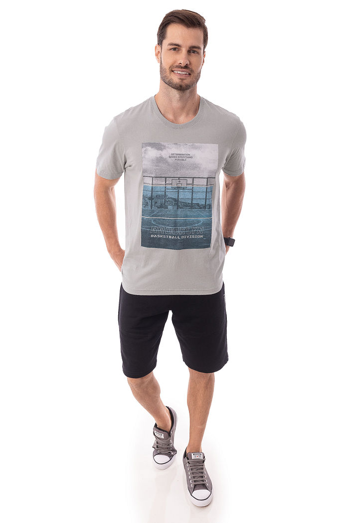 Camiseta Masculina Brooklin Basketball